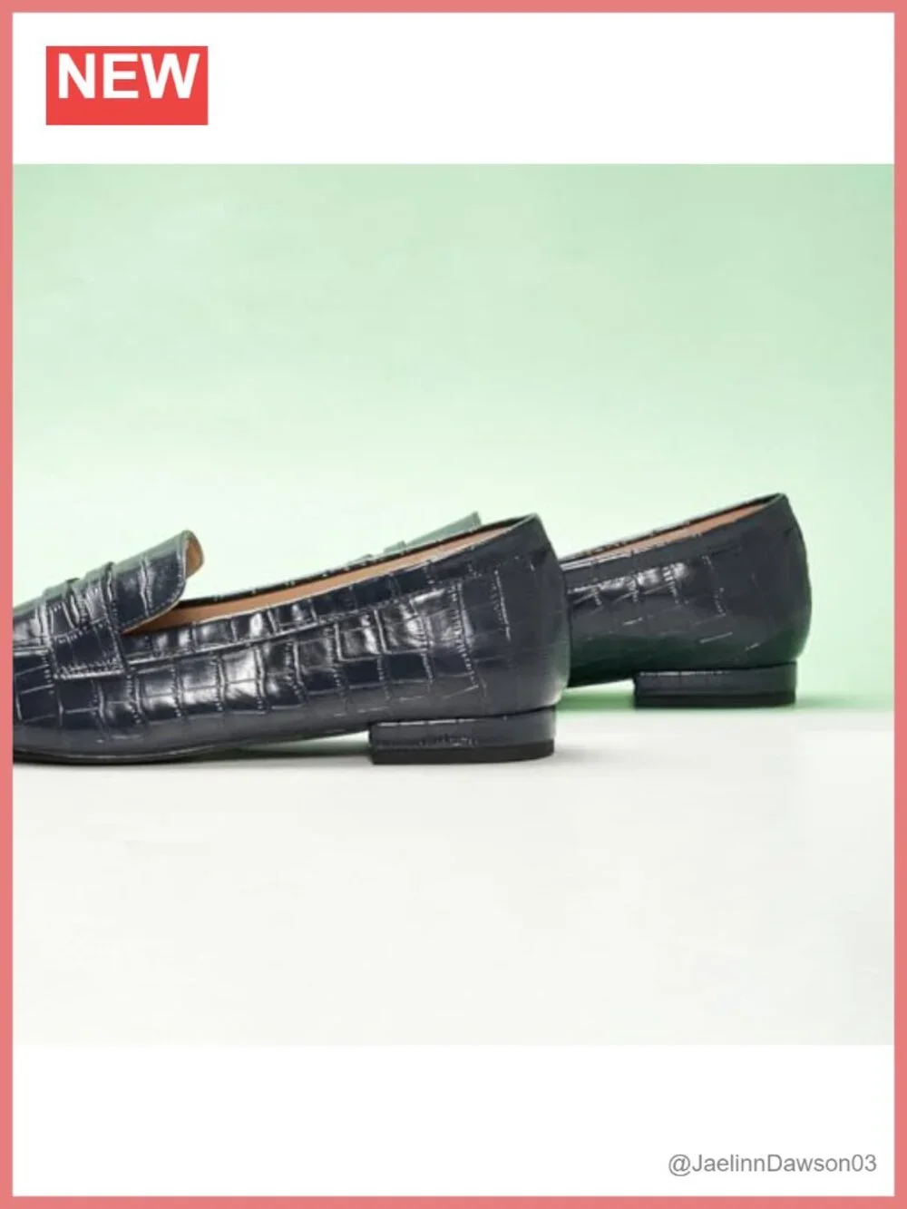 Women's Penny Loafers Slip On Square Toe Flat Shoes Breathable Lambskin